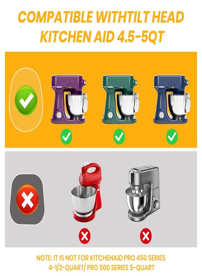 COOBL Bamboo Slider for KitchenAid 4.5-5 Qt Tilt Head Stand Mixer,Appliance Sliding Mat, Kitchen Countertop Storage Accessories Mixer Moving Tray Board Attachments - Image 2